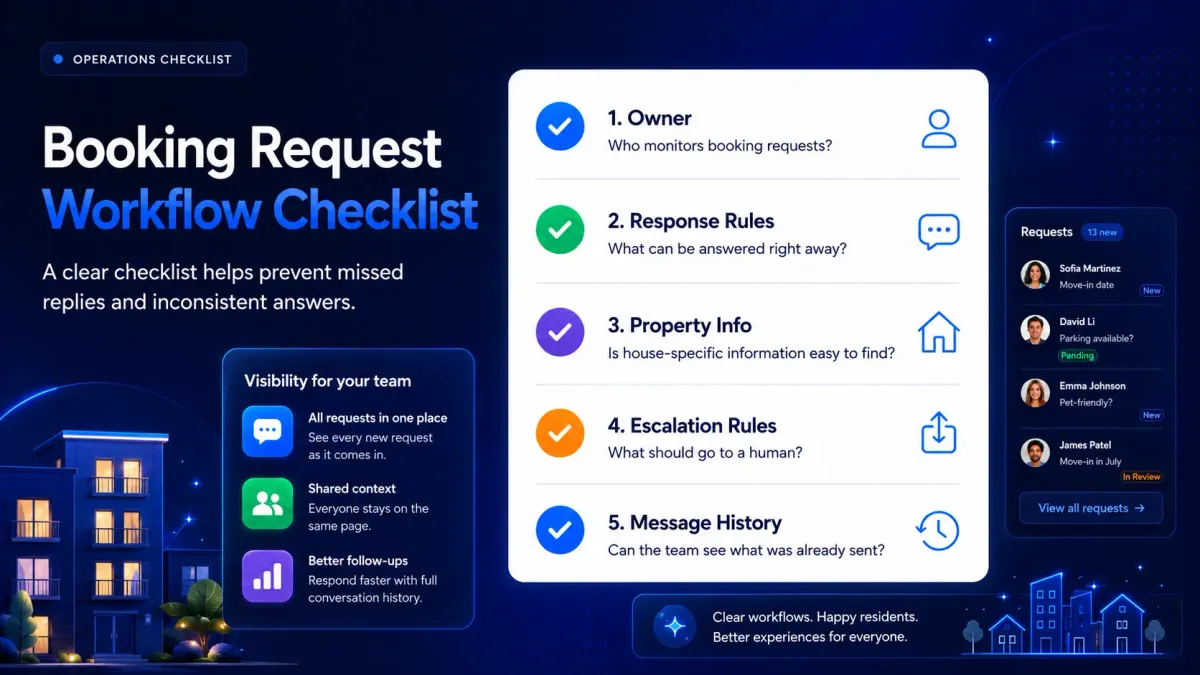 A Simple Booking Request Workflow for Co-Living Operators